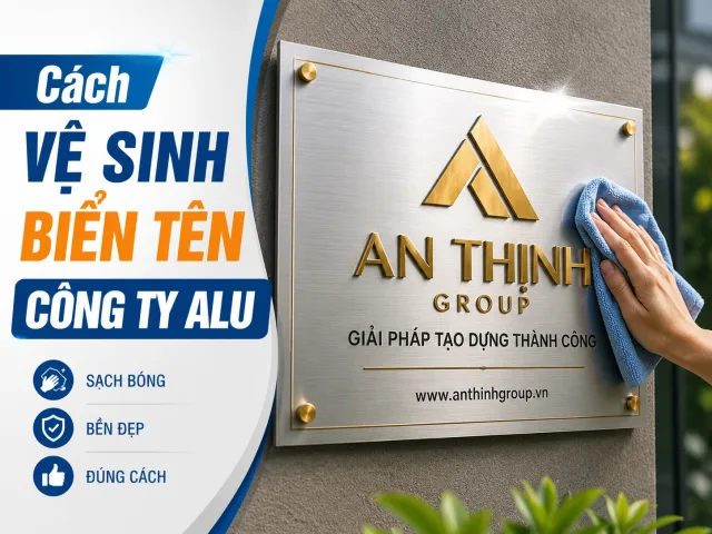 Cách Vệ Sinh Biển Tên Công Ty Alu