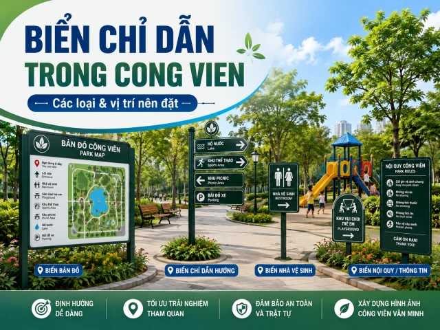 Biển Chỉ Dẫn Trong Công Viên