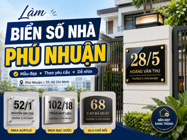 Làm Biển Số Nhà Phú Nhuận
