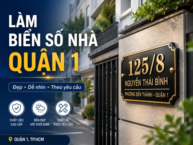 Làm Biển Số Nhà Quận 1