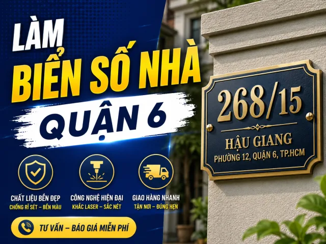 Làm Biển Số Nhà Quận 6