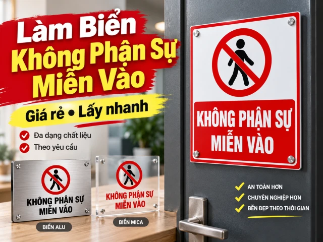 Biển Không Phận Sự Miễn Vào