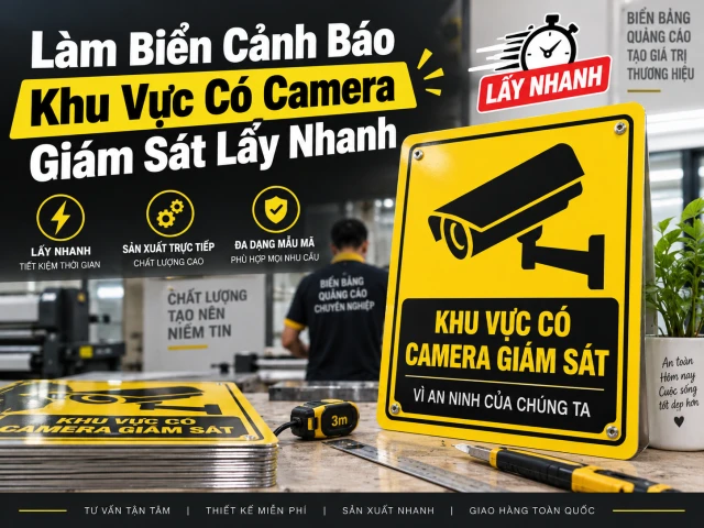 Biển Cảnh Báo Khu Vực Có Camera Giám Sát