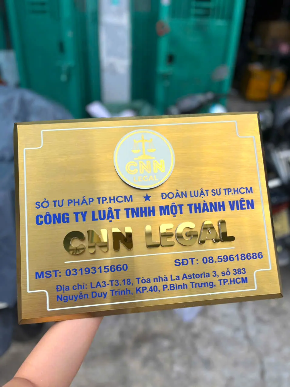 Biển Hiệu Công Ty Inox In Logo Công Ty thiết kế cao cấp