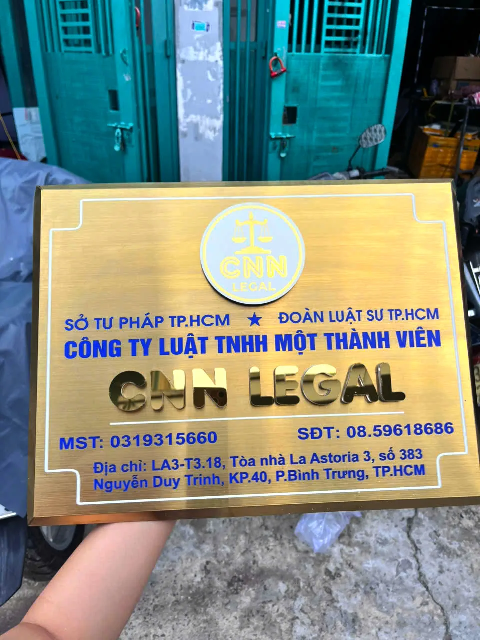 Biển Hiệu Công Ty Inox In Logo Công Ty gia công sắc nét
