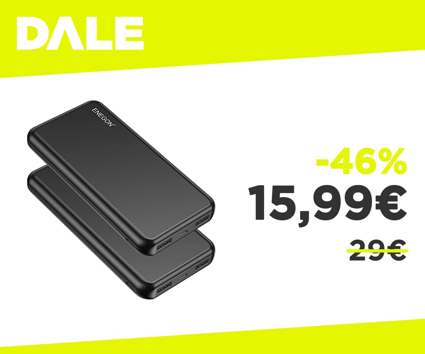 FAHEFANA Caricatore Portatile Sottile & Leggero,Power bank 10000mAh con  Display LED Powerbank USB C 3A (Input&Output) Compatibile con  iPhone,Samsung Galaxy,Huawei,Xiaomi,iPad, ecc.