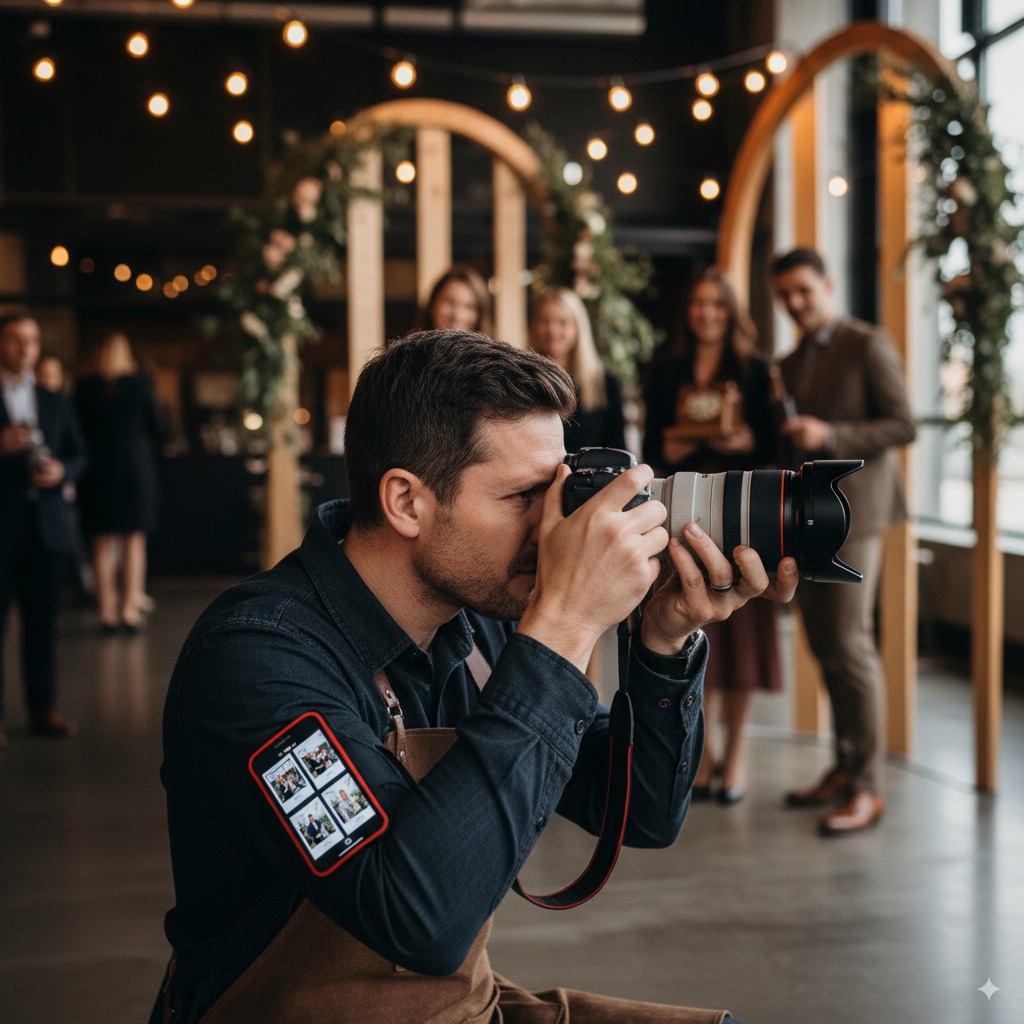 Photographe IA Connecté - Capture et partage instantané pour événements