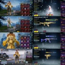 XSUIT LV 1 GC 6 AKM 3 M7 3 UMP 3 UZI 2 18x GUN LAB 64 MF GODZILA SET (Rare)