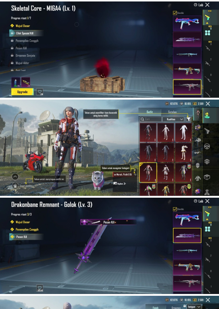 Level 71 | M416 Imperial Splendor Lv4 | Outfit 200+ | Emote 100+ | Ducati Red & Black | Joker & Mummy Set