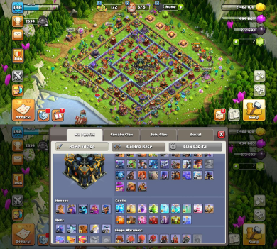 Th-17 Awesome Account°°High lvl pets°°Great heros°66-80-54-30°°Nice wall°°Max Defence°°Nc-Free°°Exp-186