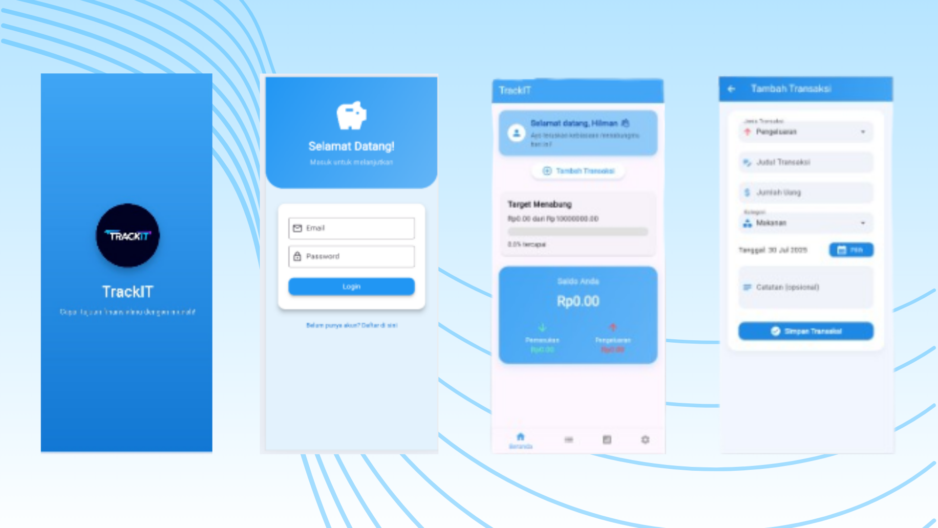 TrackIt App project screenshot