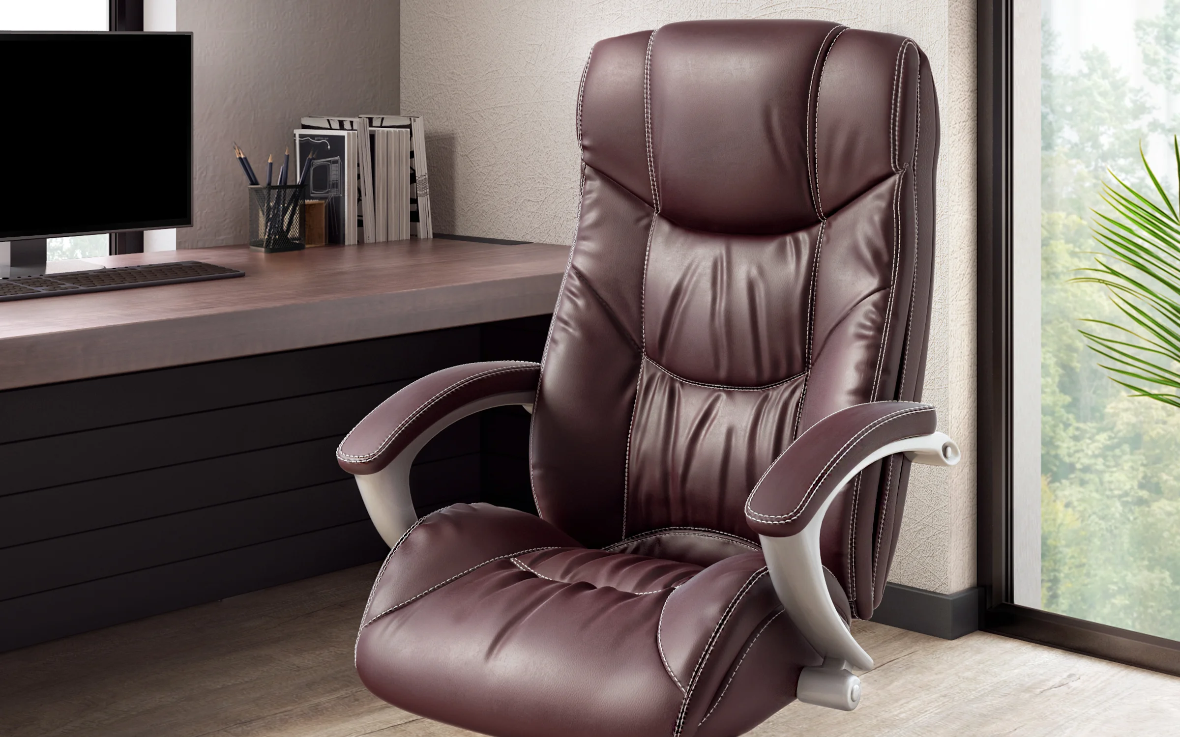 Executive Leather Office Chair - detail 1