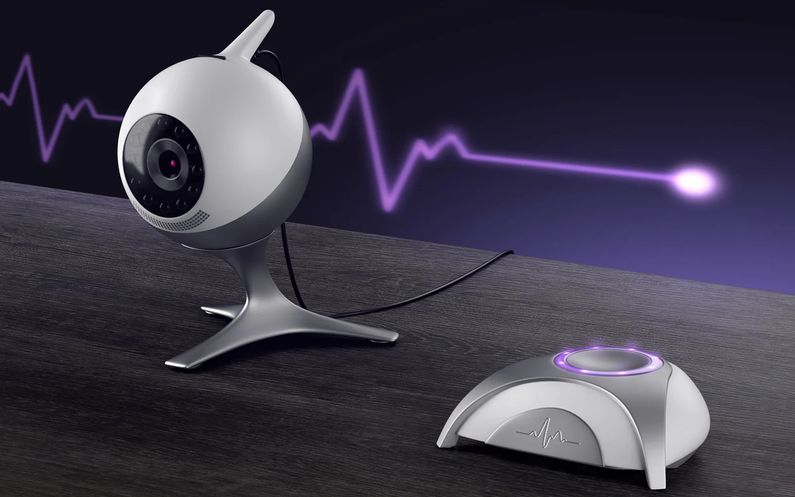 Futuristic Spherical Medical Security Camera - detail 1