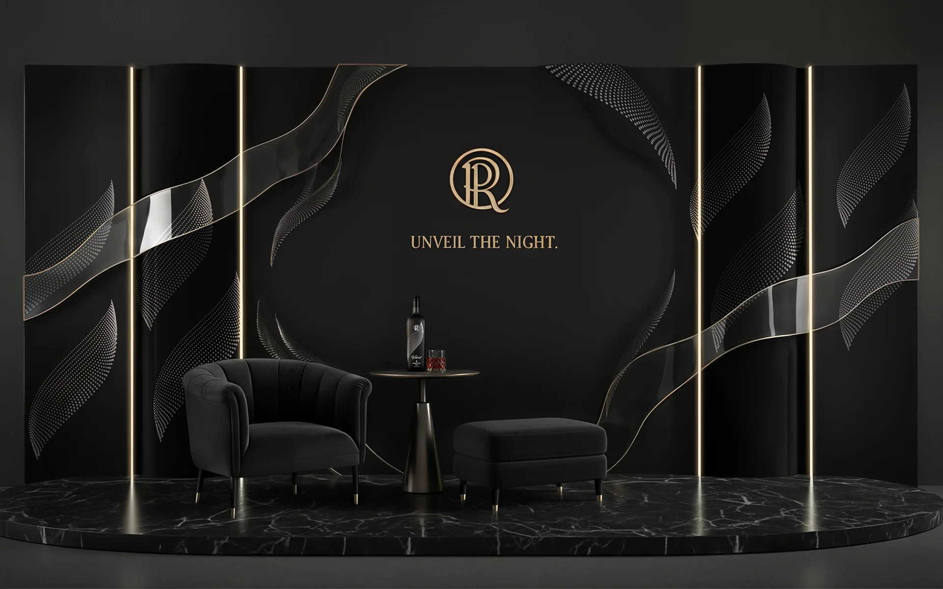 Luxury Branded Lounge Exhibit and Liqueur Brand Activation Campaign