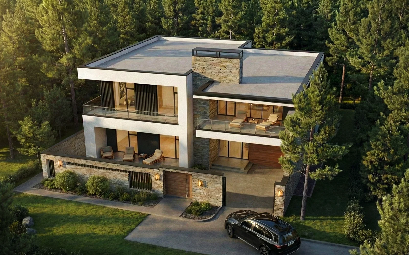 Modern Luxury Forest Villa - detail 4