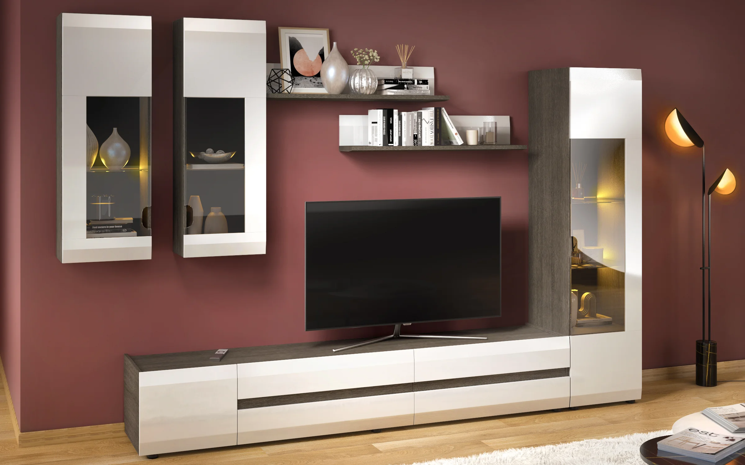Modern Modular TV Wall Unit & Cabinetry Design - detail 2