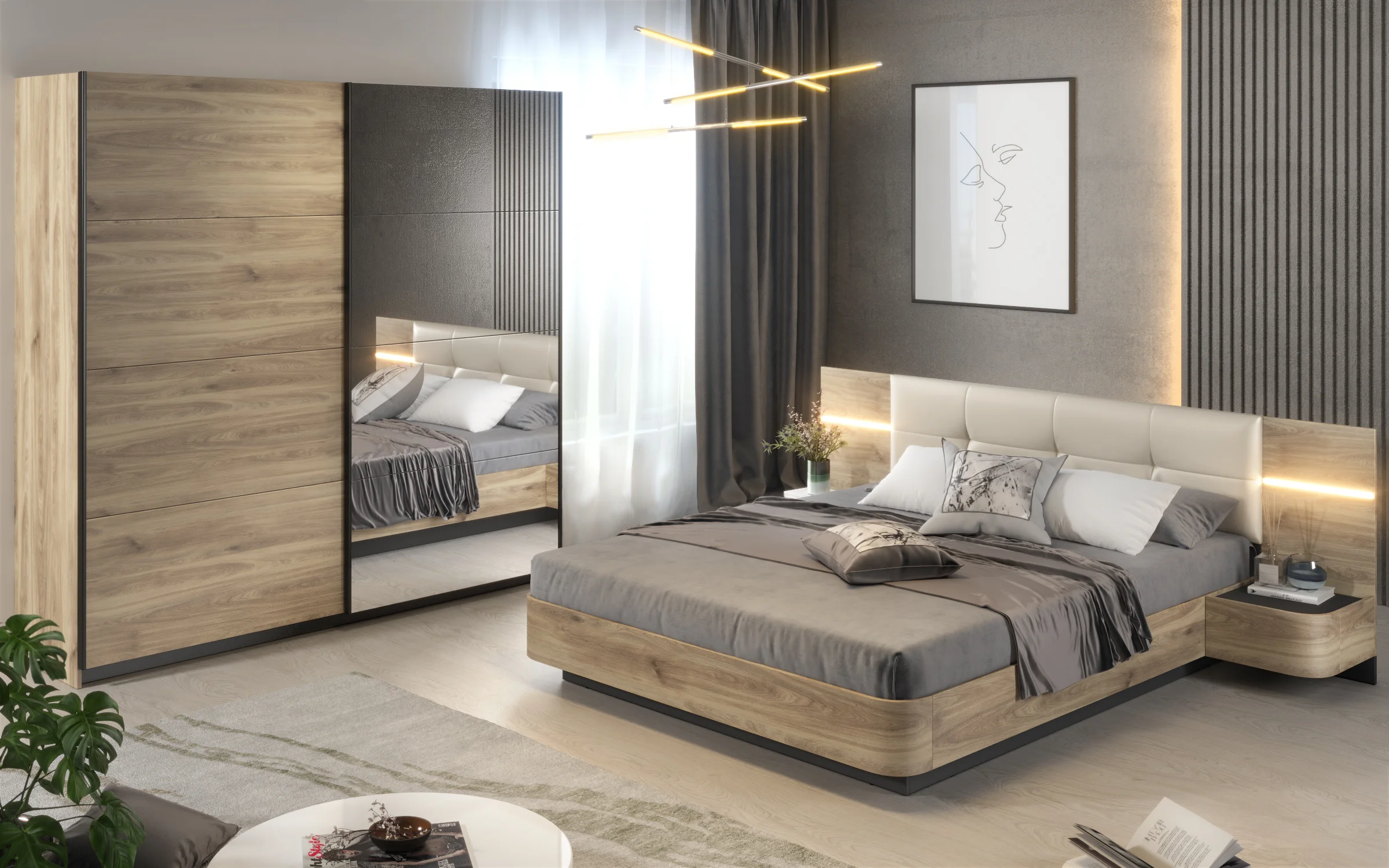 Modern Luxury Bedroom Suite - detail 1