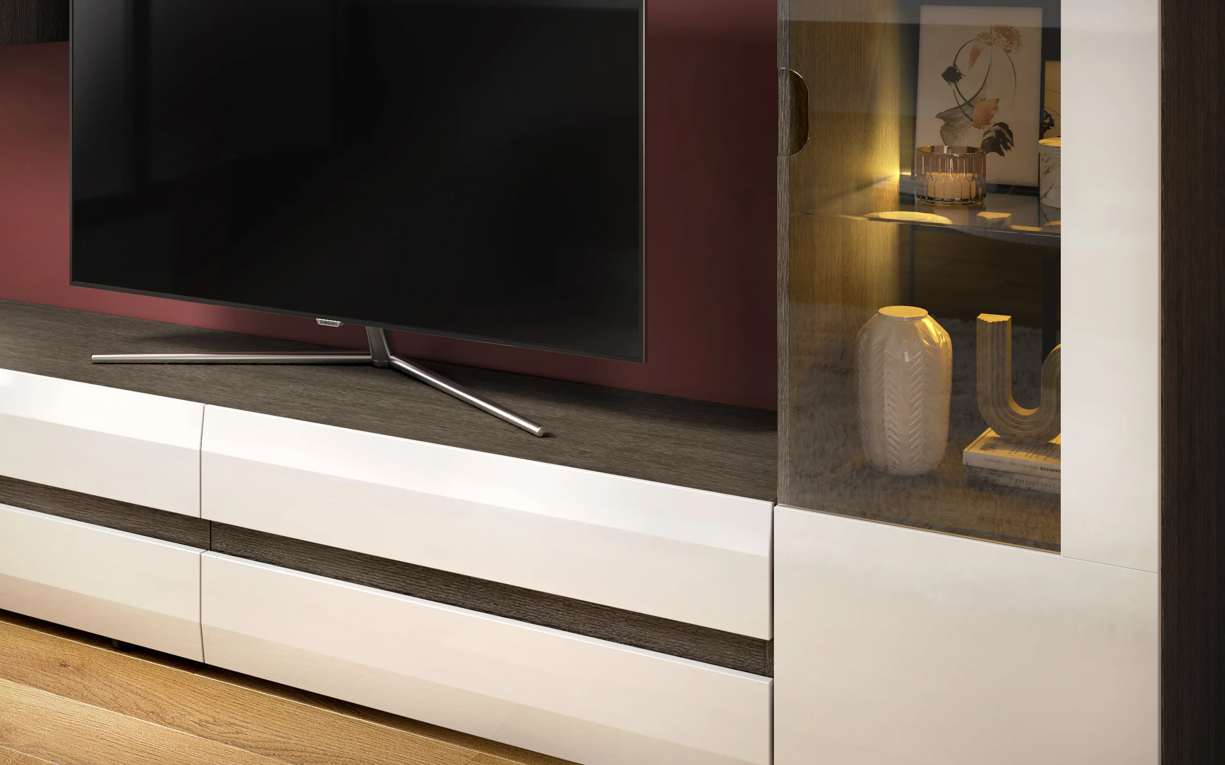 Modern Modular TV Wall Unit & Cabinetry Design - detail 4