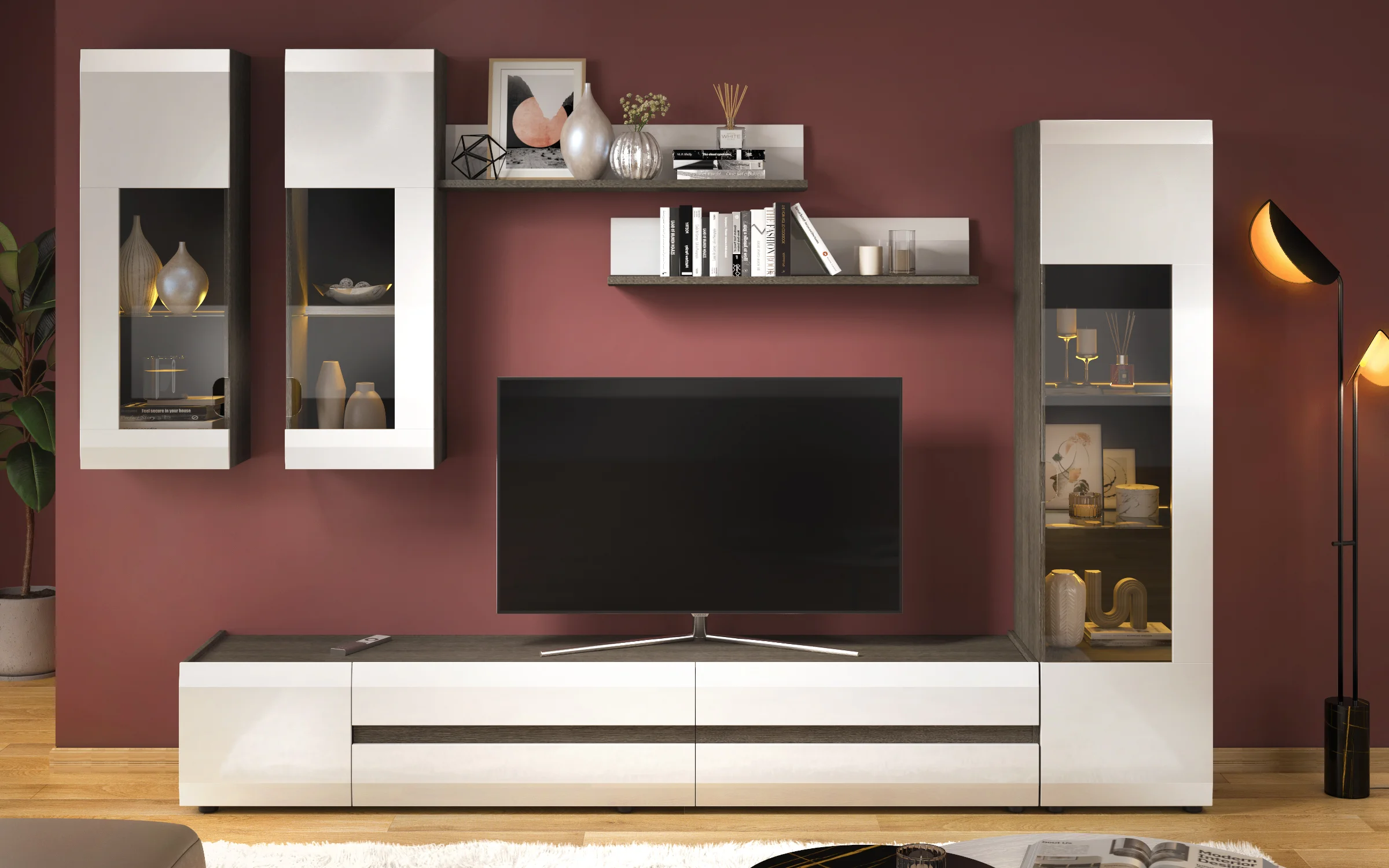Modern Modular TV Wall Unit & Cabinetry Design - detail 1