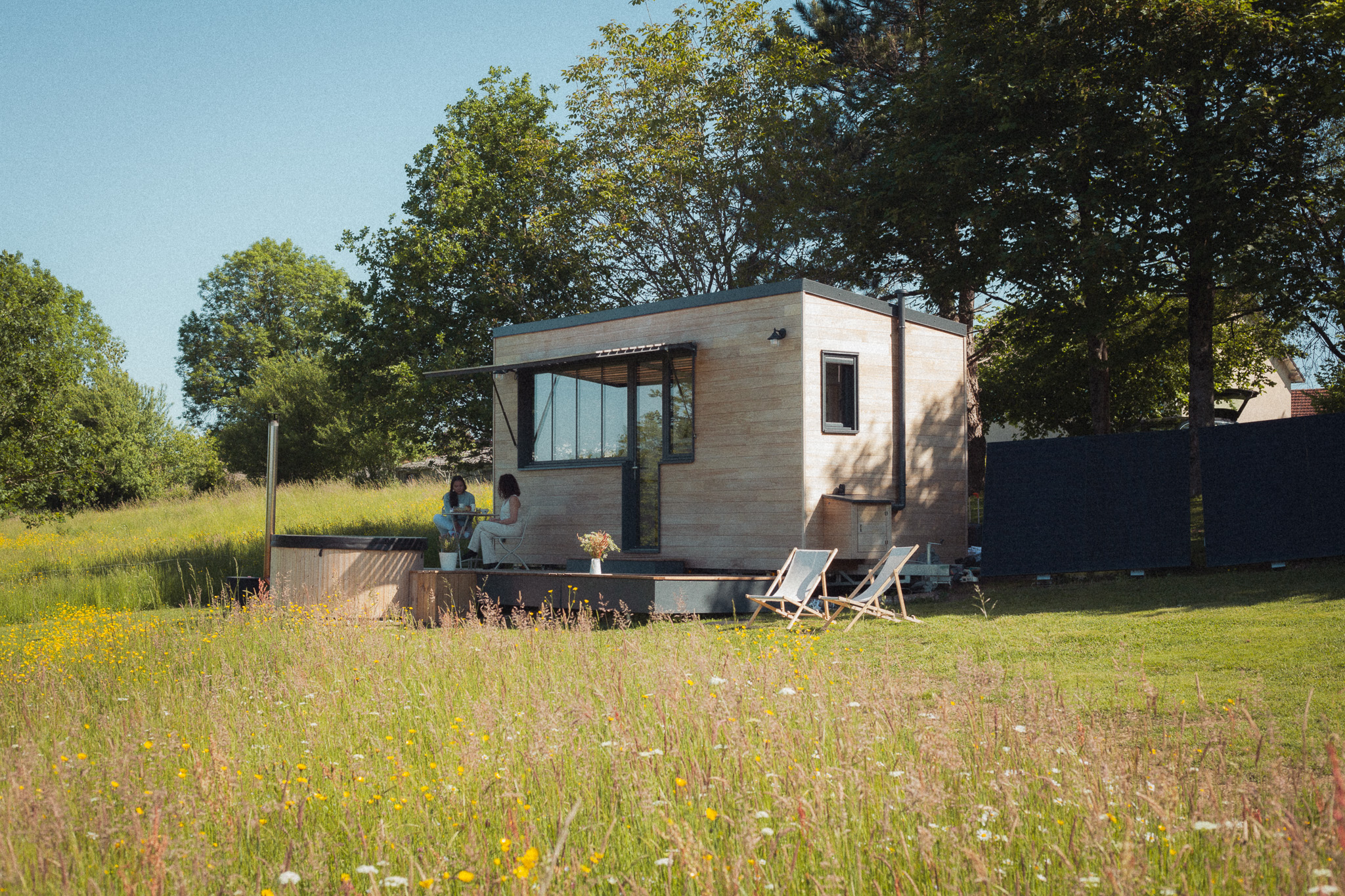 Pépiite Périgord Vert - Tiny House avec Spa & Bain Nordique en Dordogne à Saint-Mesmin — salle de bain