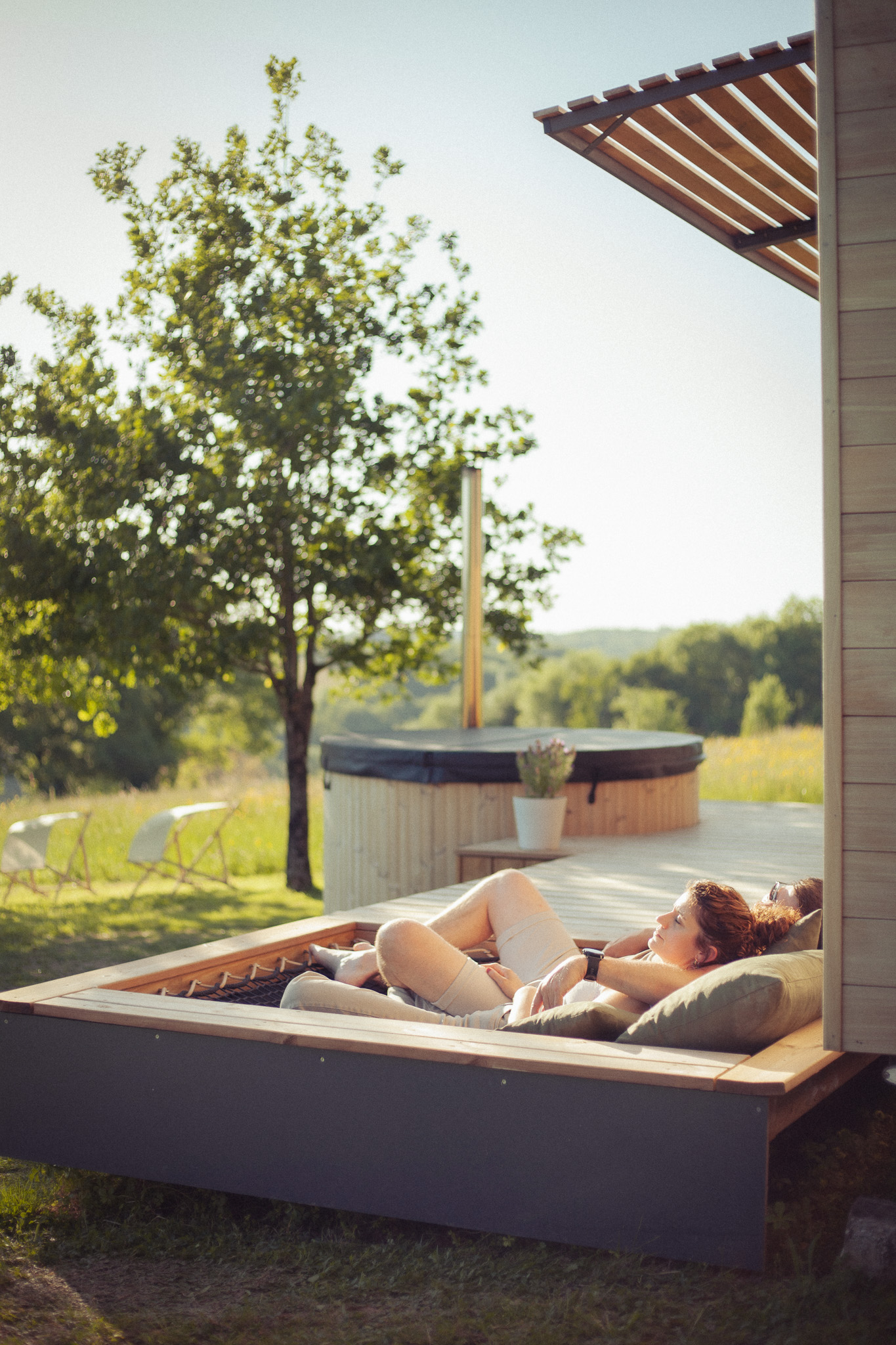 Pépiite Périgord Vert - Tiny House avec Spa & Bain Nordique en Dordogne à Saint-Mesmin — chambre