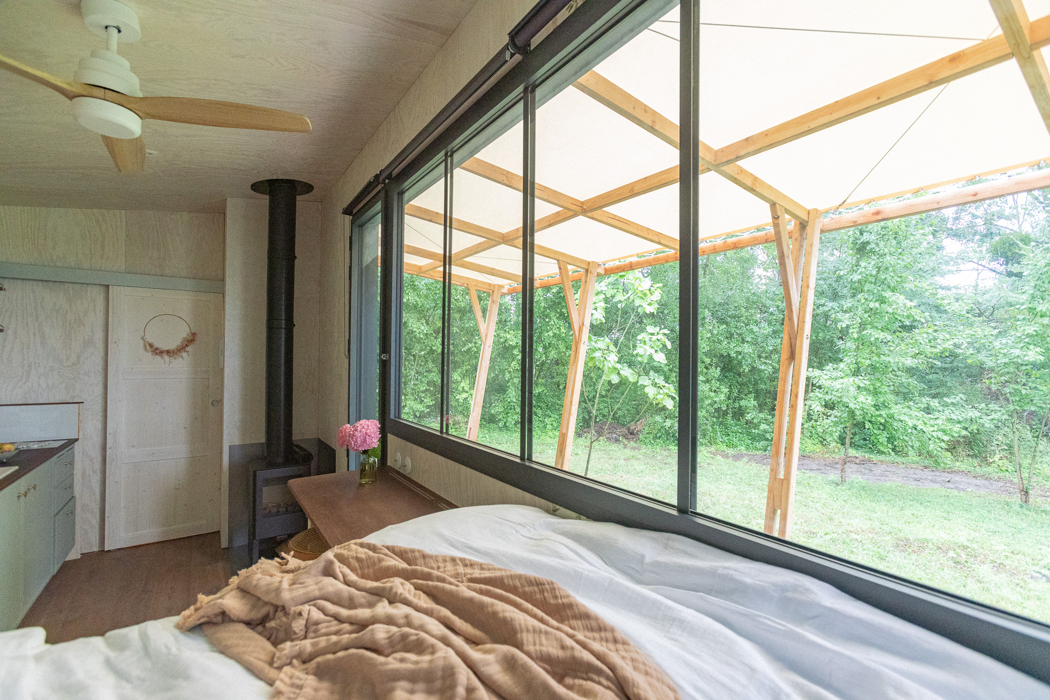 Pépiite Bocage Normand - Tiny House avec Spa & Baignoire Vintage en Normandie à Saint Pierre en Auge — vue intérieure