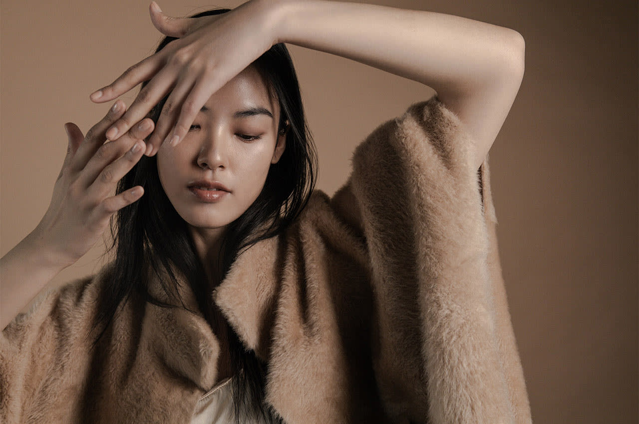 Ayasse Shearling Wendeweste caramello