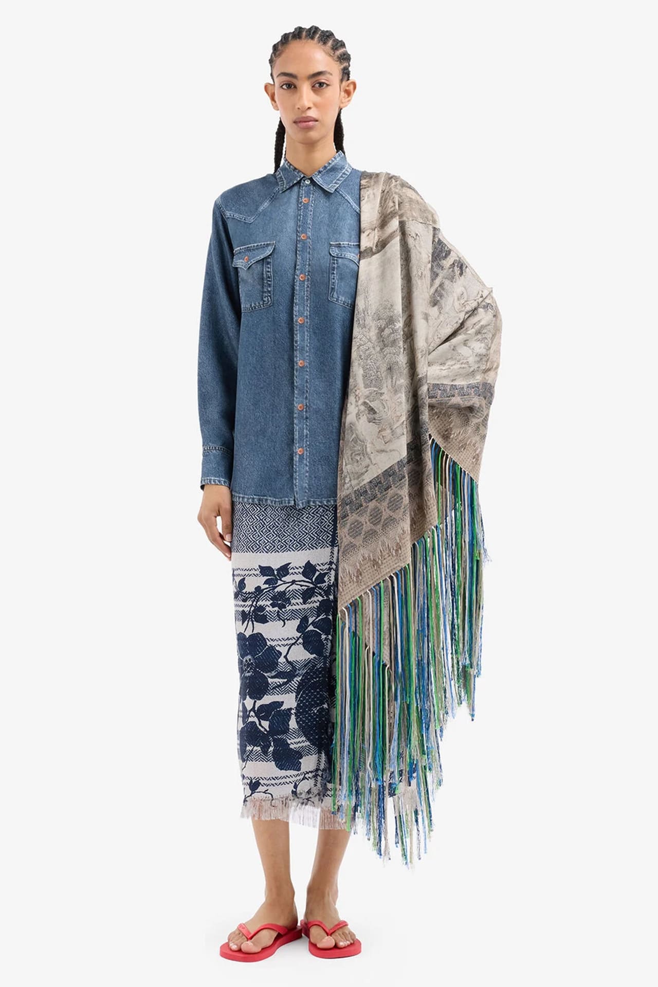 Pierre Louis Mascia Bluse und Schal Seide