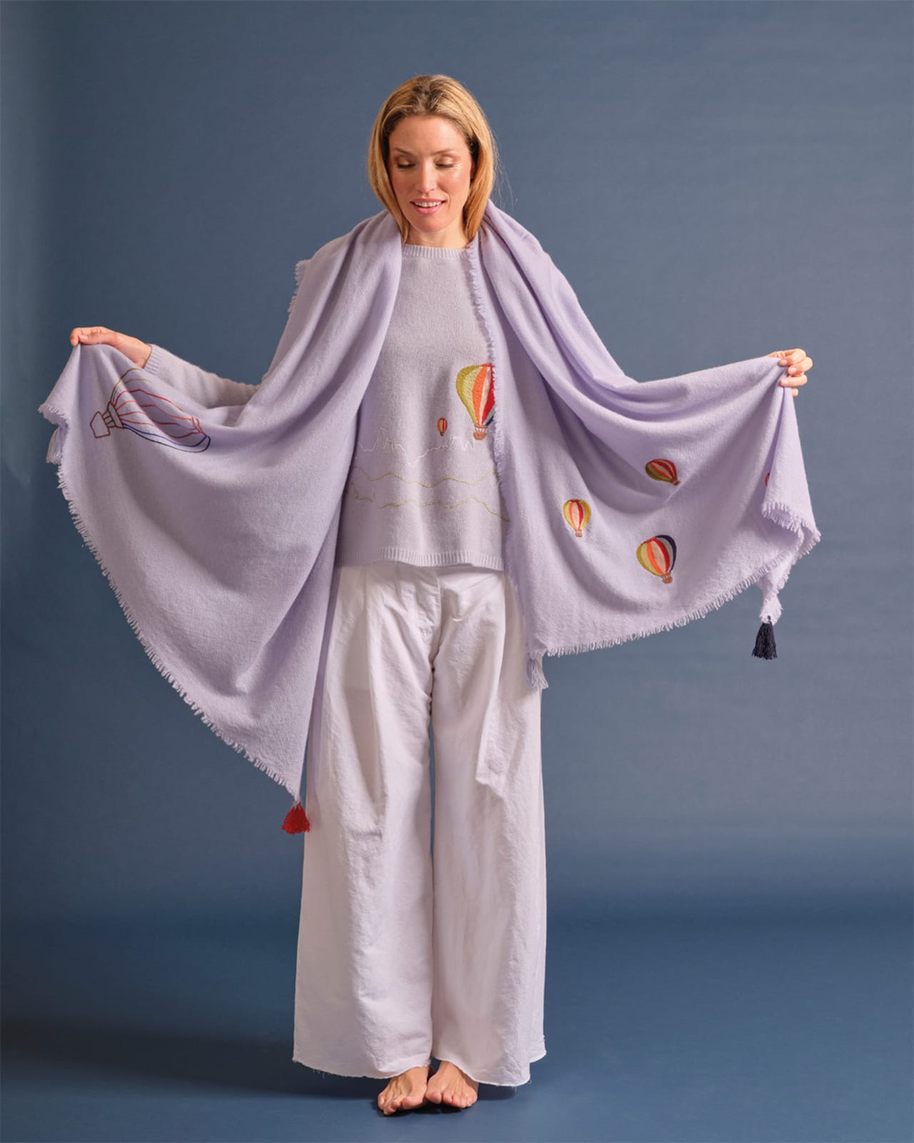 holygoat Schal hot air balloon Cashmere