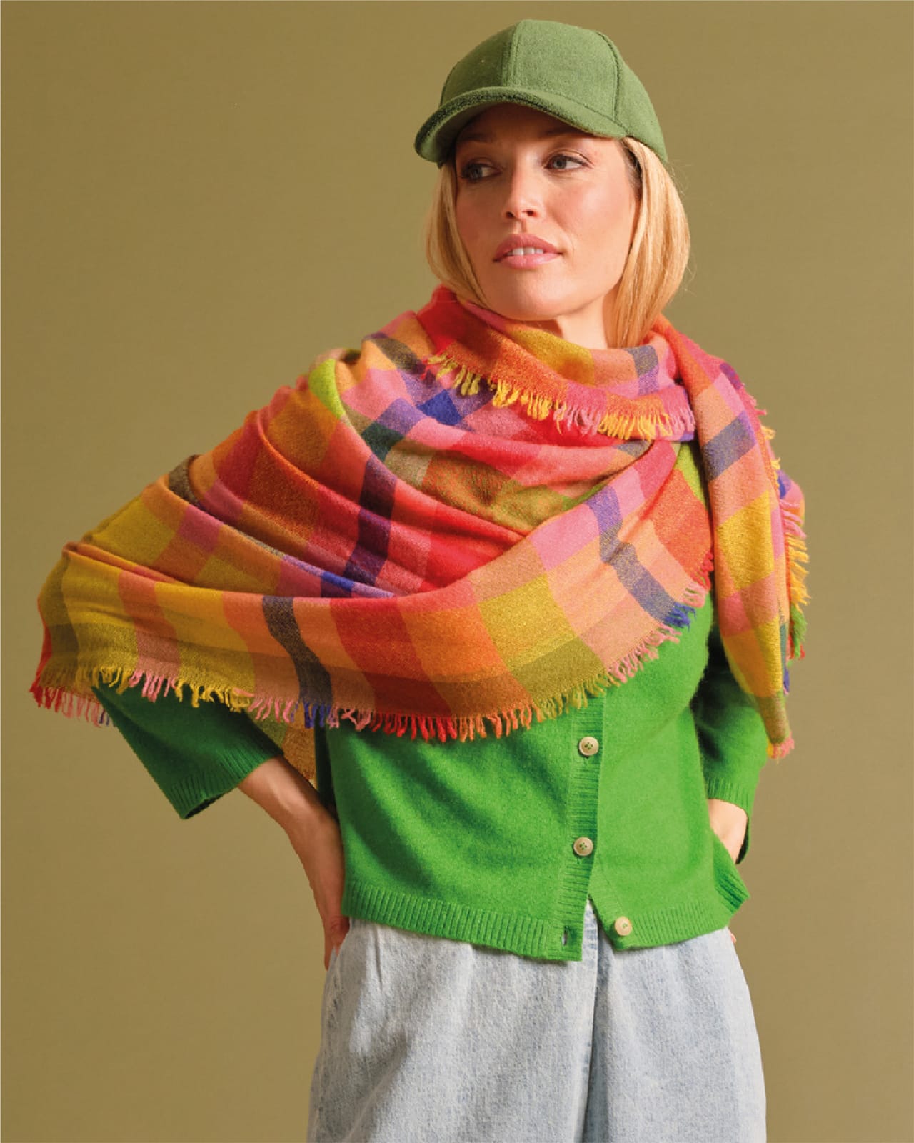 holygoat Schal Mila Neon Cashmere