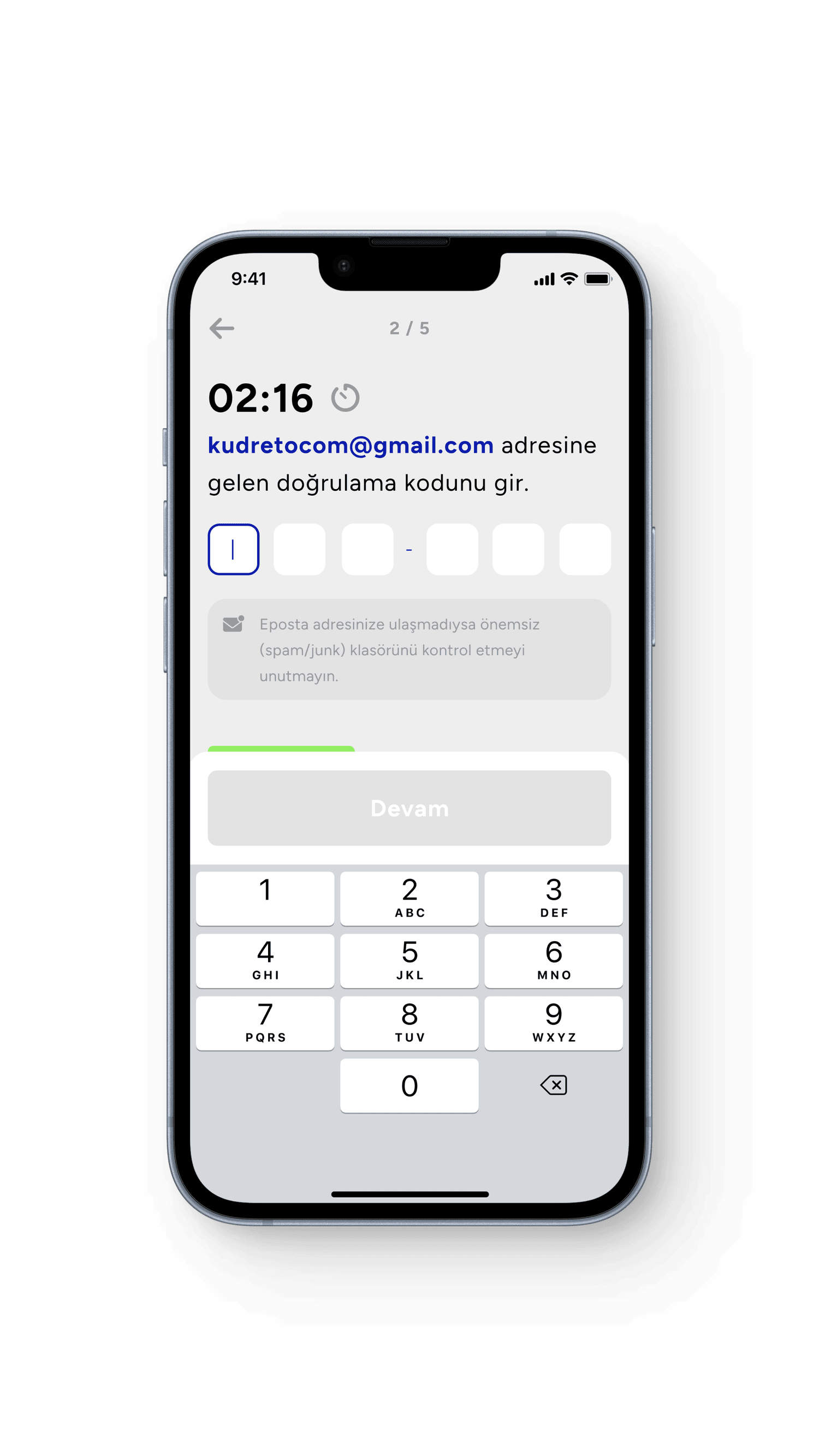 RubikPara telefon doğrulama ekranı