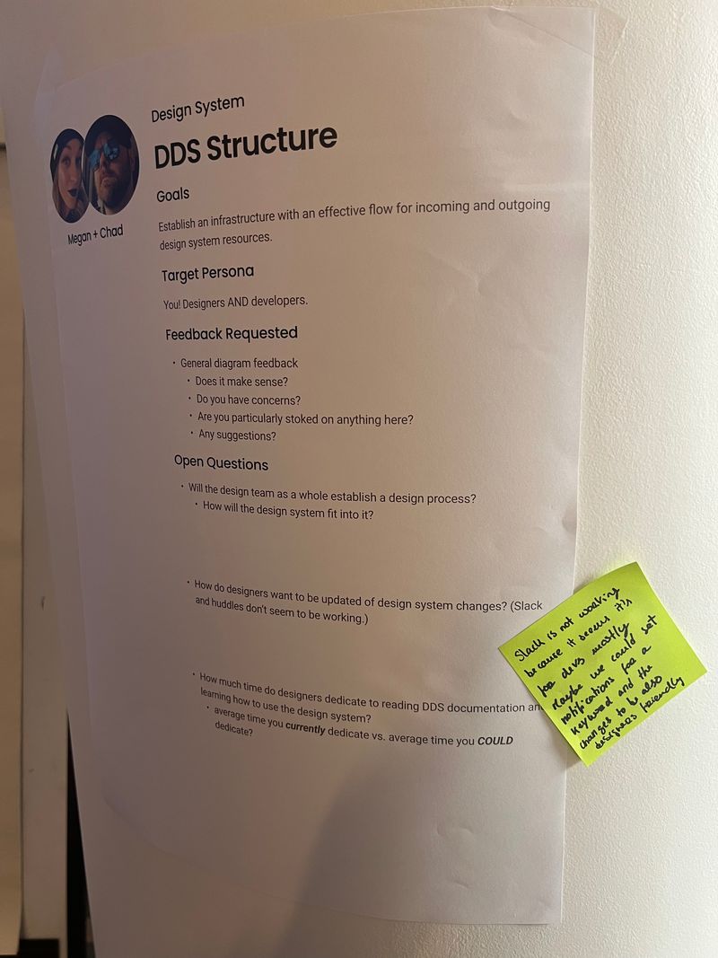 Design System workshop station during Barcelona offsite