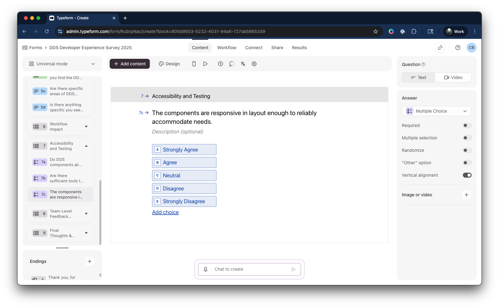 Effectiveness ratings gave us baseline quantitative scores for each product area to track improvement over time.