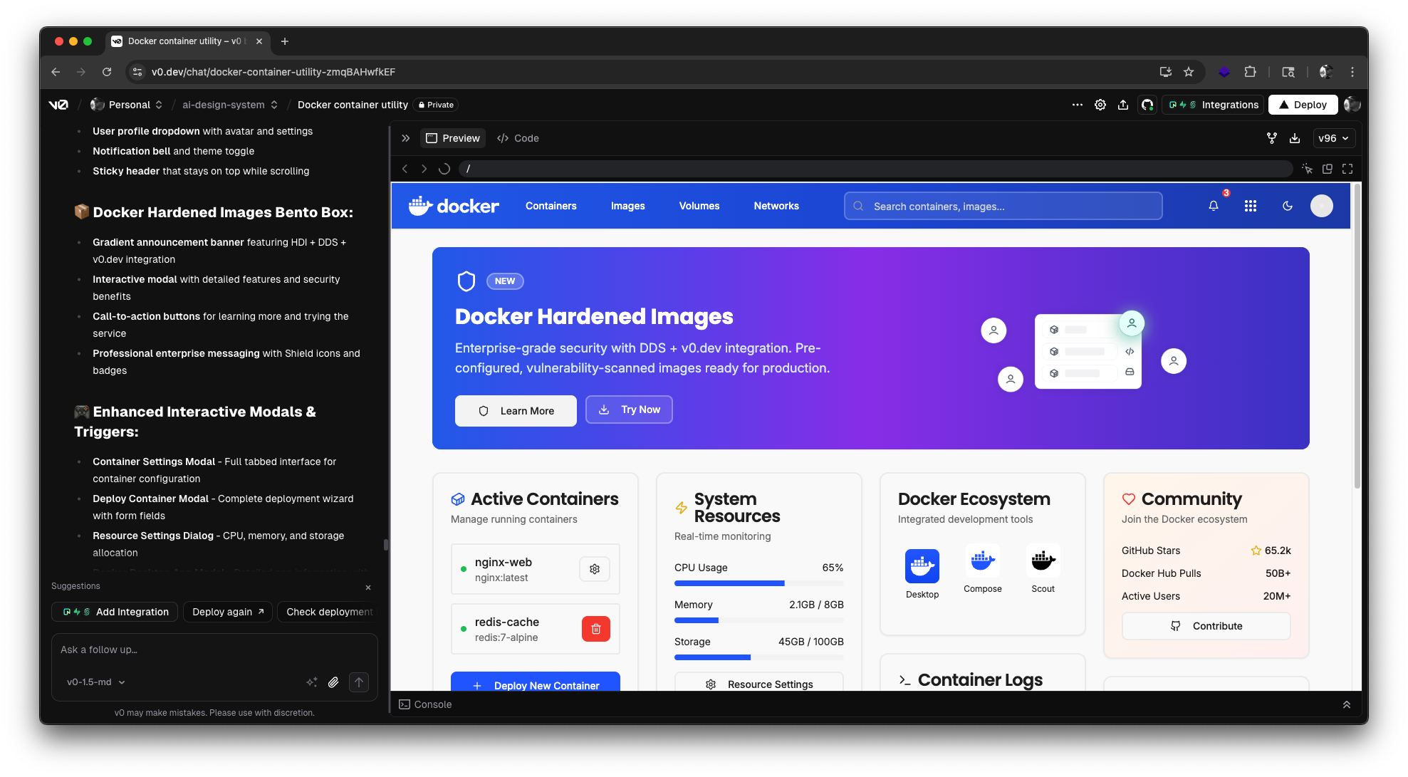 v0.dev + Design System: Making Compliance Automatic, Not Enforced
