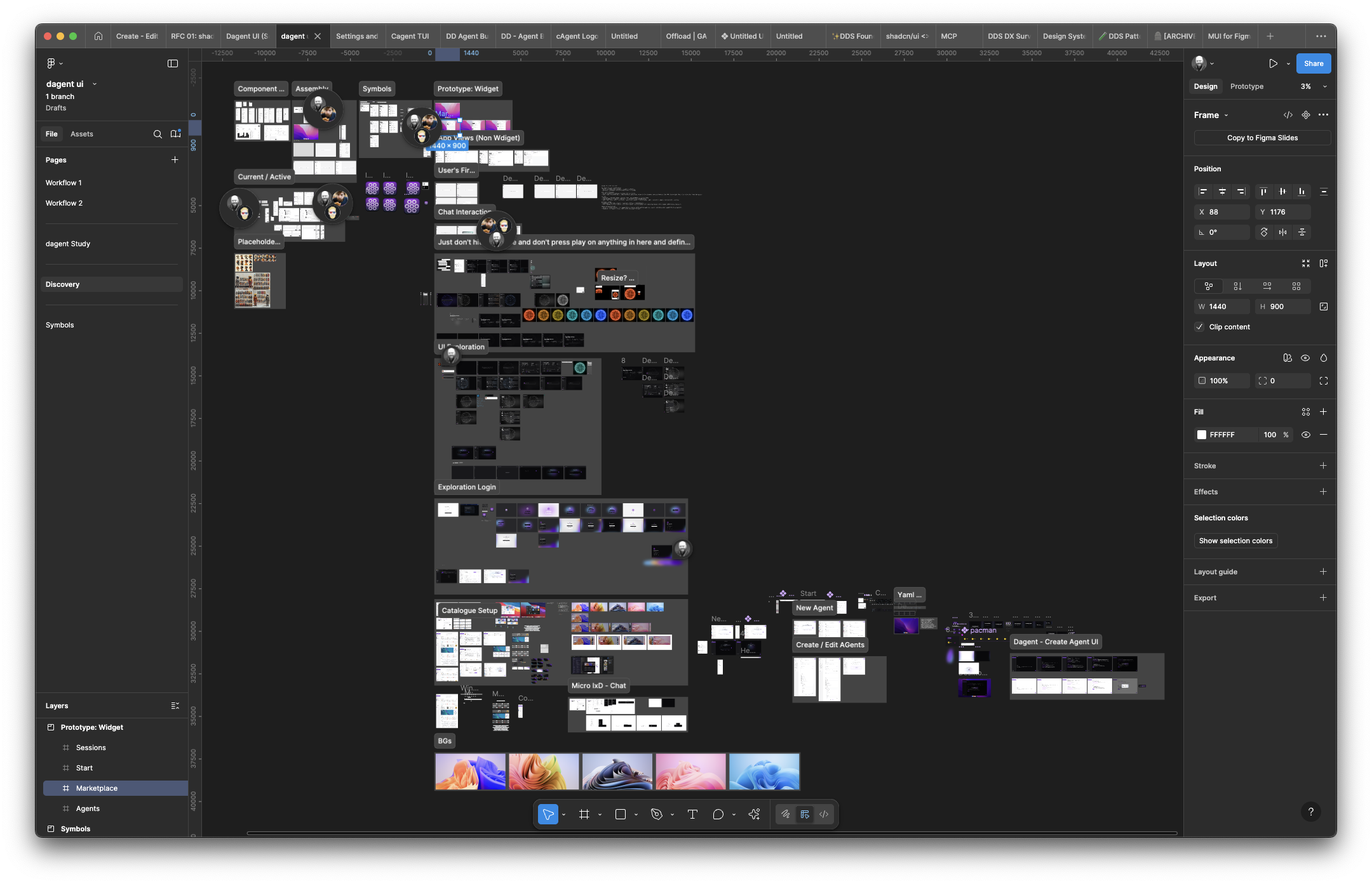 Divergent, non-linear workflow exploration—testing multiple paths simultaneously