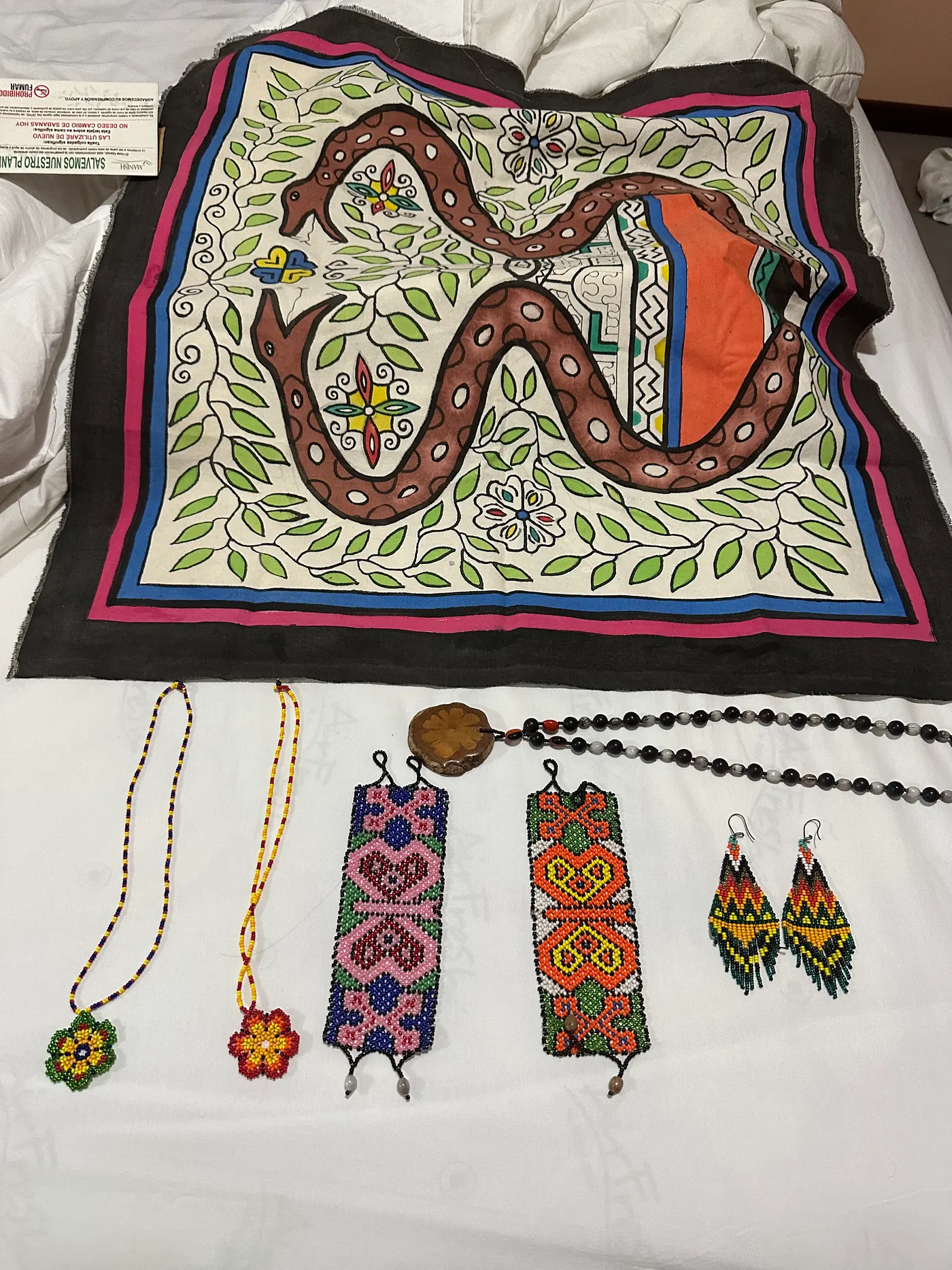 Ayahuasca-inspired art — the "lotus" shape is a cross section of the vine used to extract the medicine
