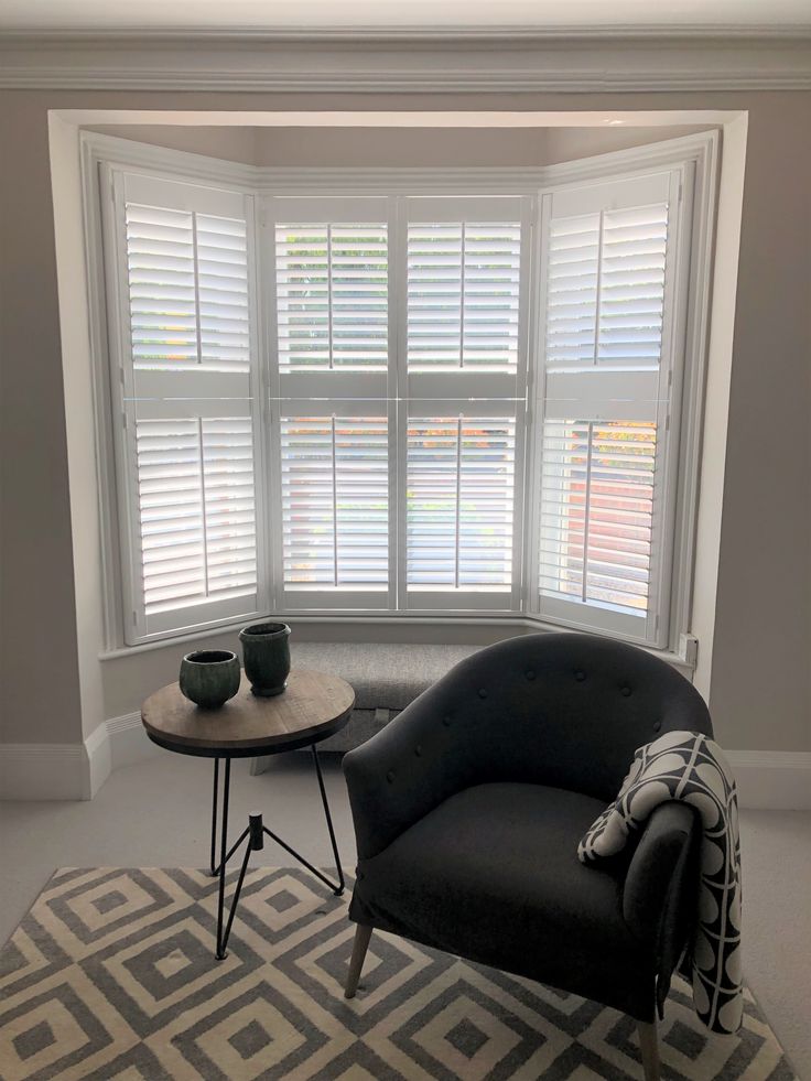 Plantation Shutters Bay Window