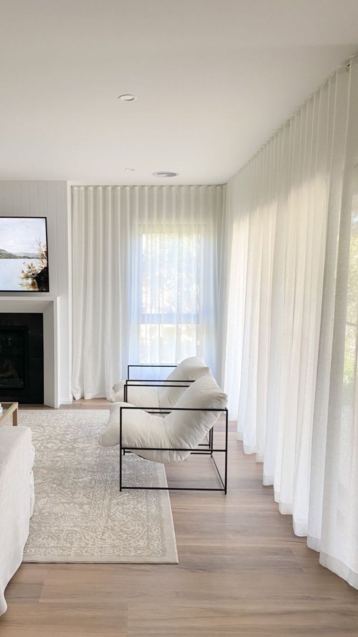 Chiffon Window Curtains