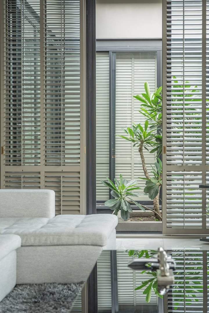 Large Windows with Shutters