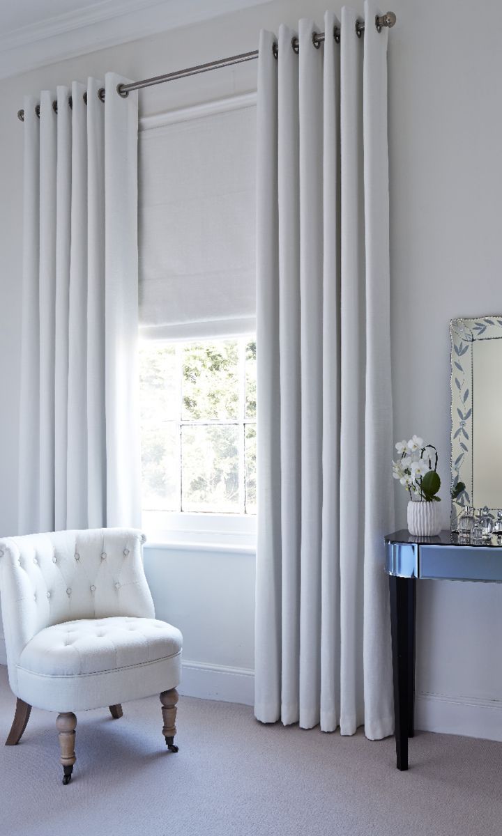 Plain White Curtains