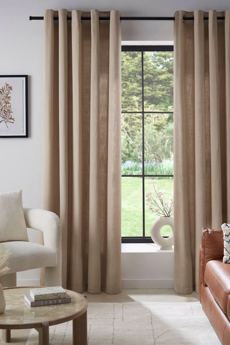 Linen Curtains for Living Room