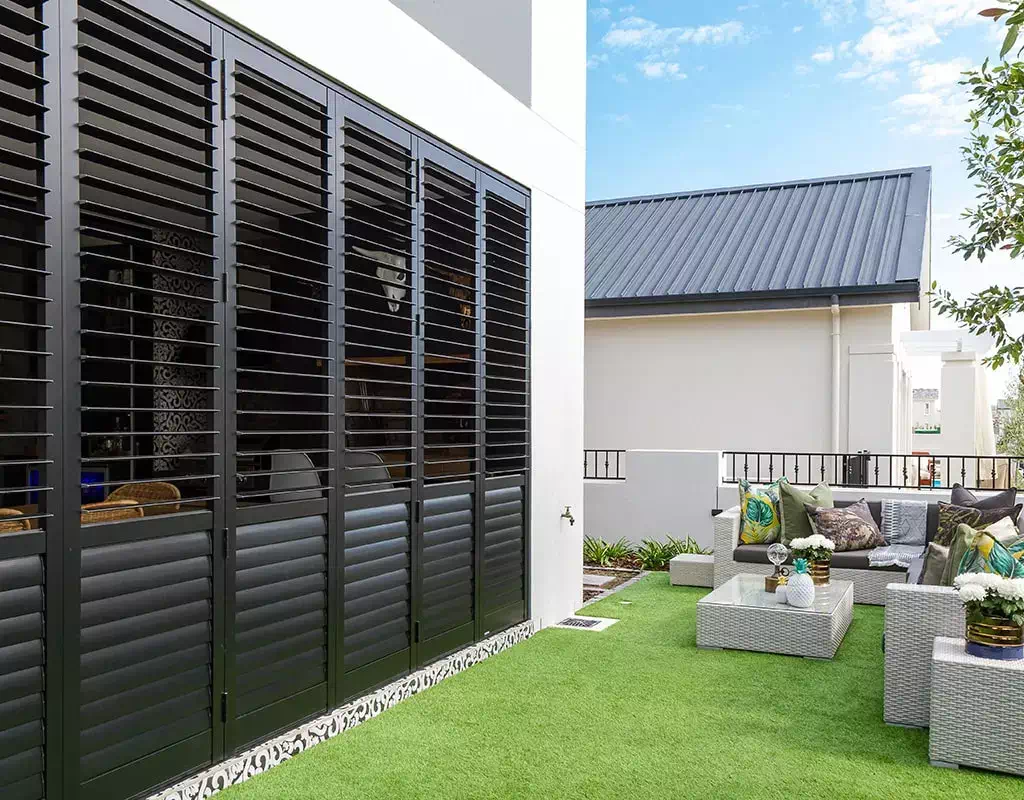 Black Outdoor shutters