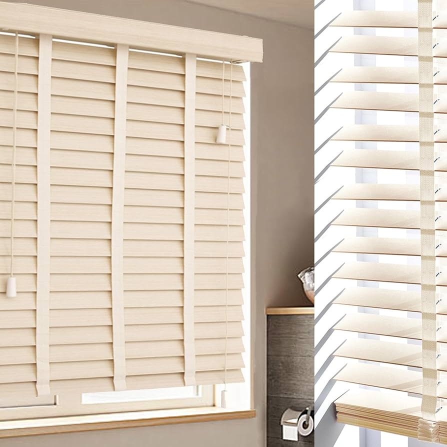 venetian blinds and curtains