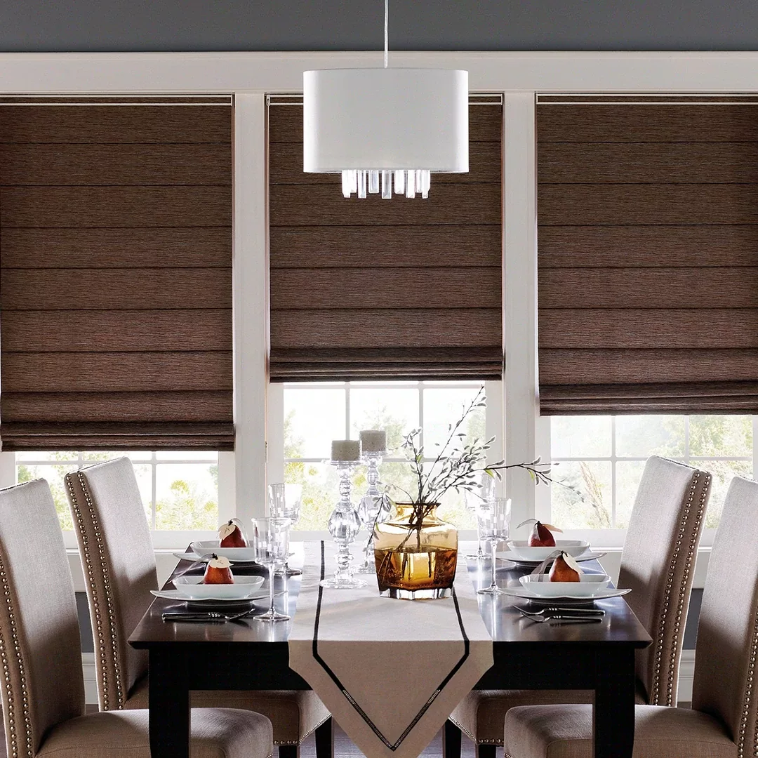 black out roman blinds