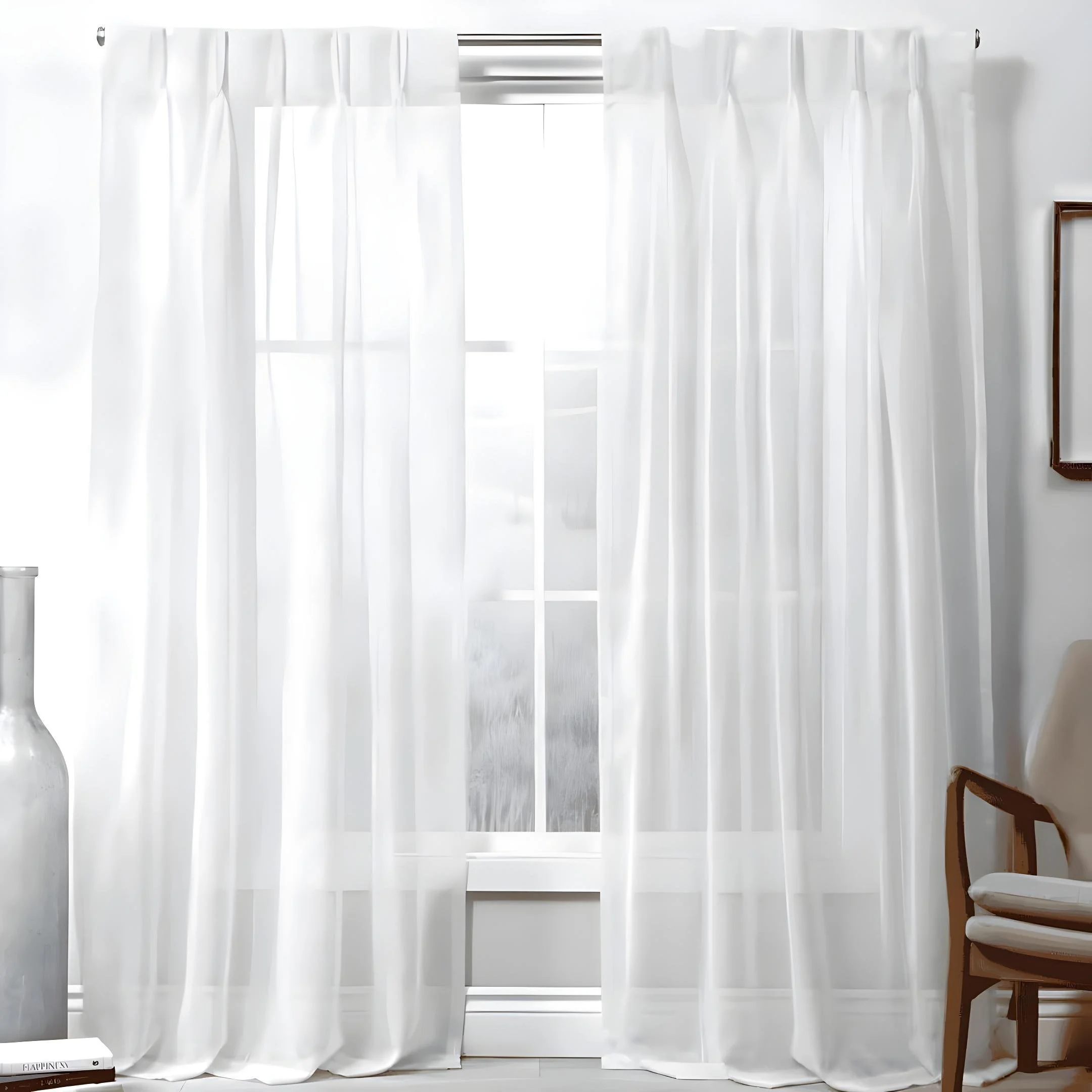 Sheer Triple Pinch Pleat curtains