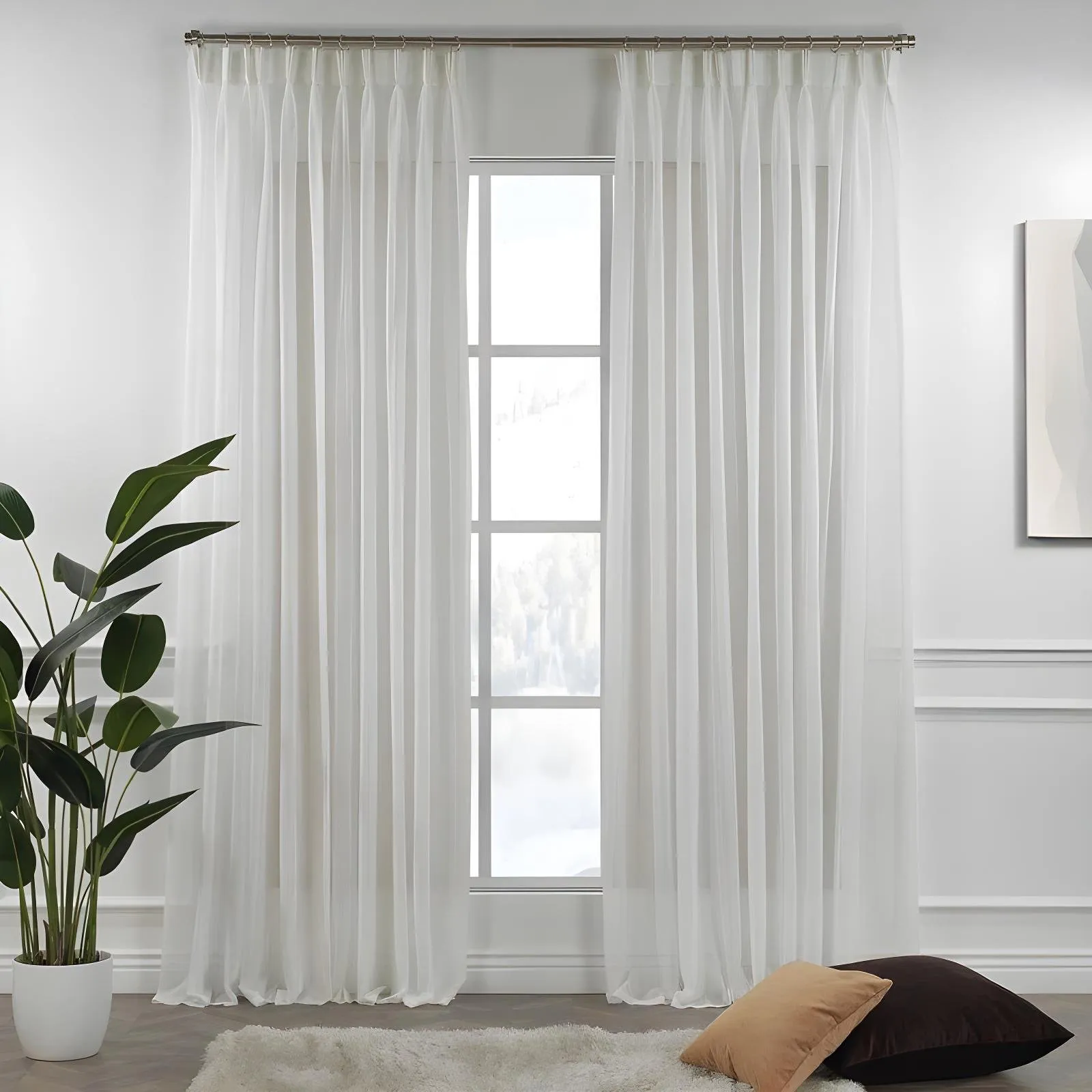 Sheer Triple Pinch Pleat curtains