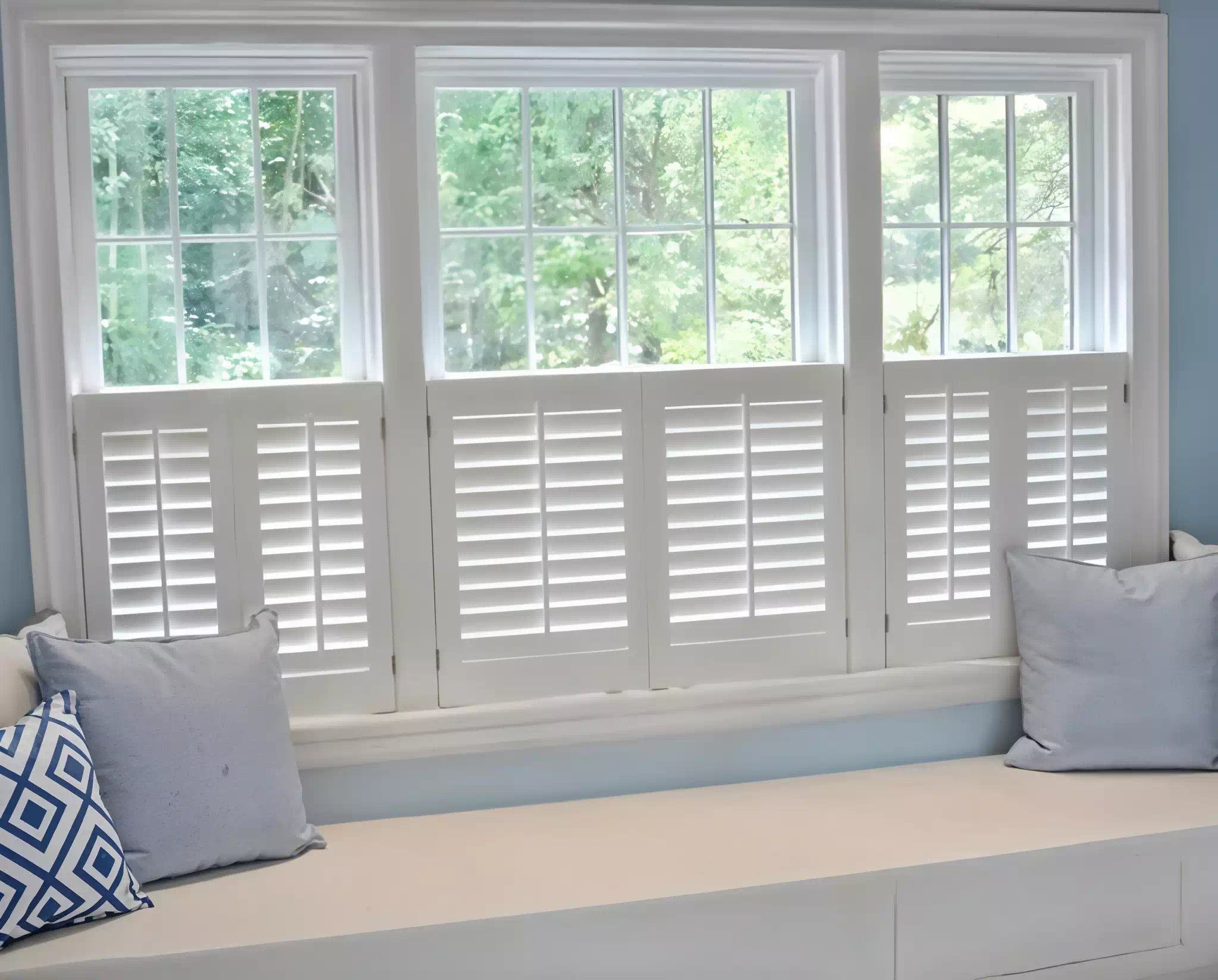 Cafe Style Plantation Shutters