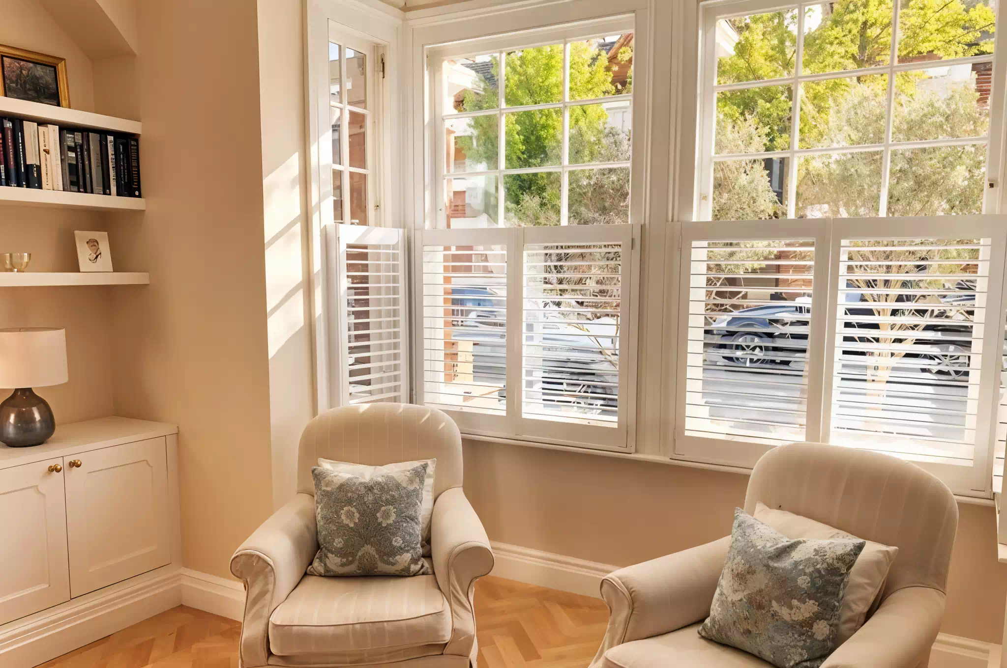 Cafe Style Shutters for Living Room