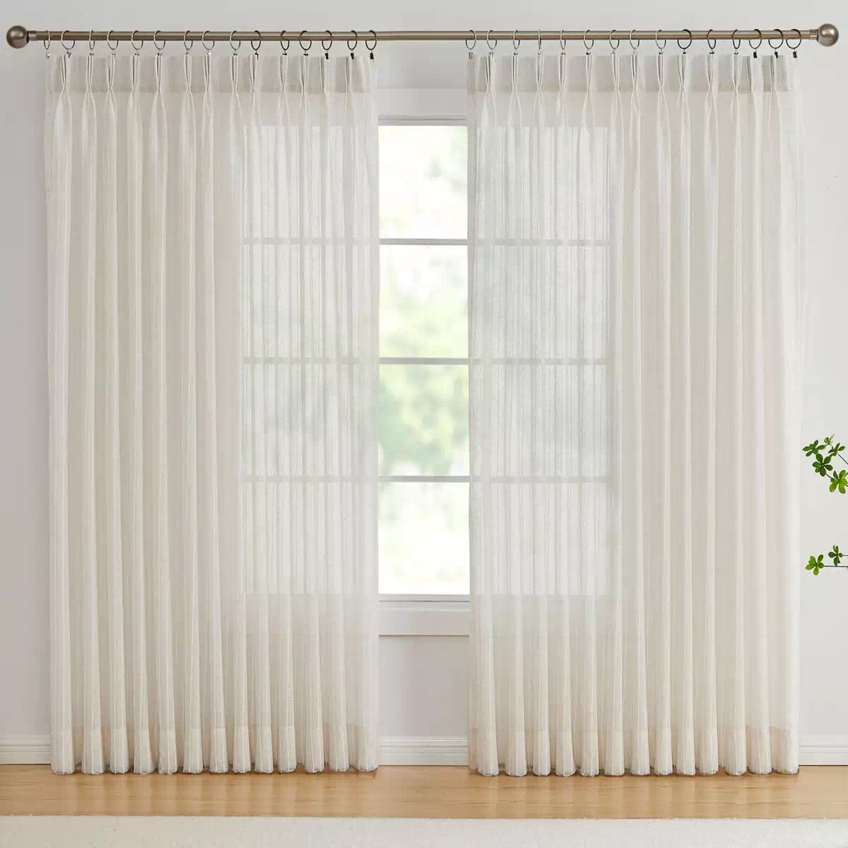 Sheer Triple Pinch Pleat curtains