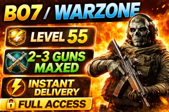 BO7 / Warzone Account 🥇 Level 55 | 2-3 Guns Maxed | Instant Delivery | Full Access